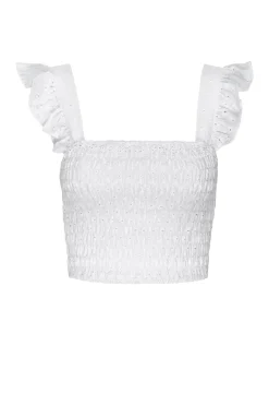 MISA Los Angeles Honeymoon|Classic White>ABELIA TOP Whiteeyelet