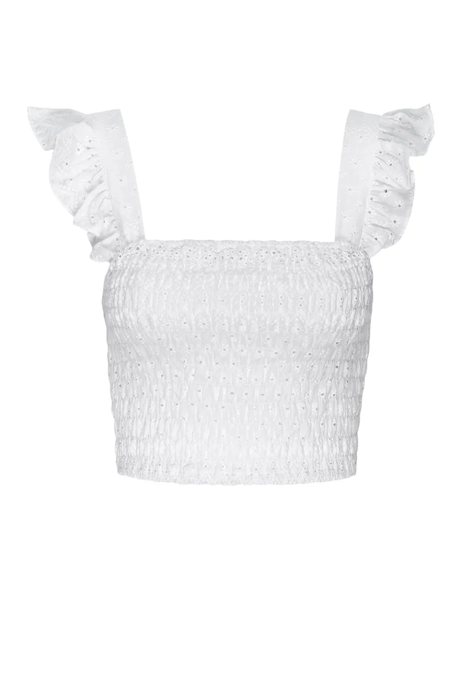 MISA Los Angeles Honeymoon|Classic White>ABELIA TOP Whiteeyelet