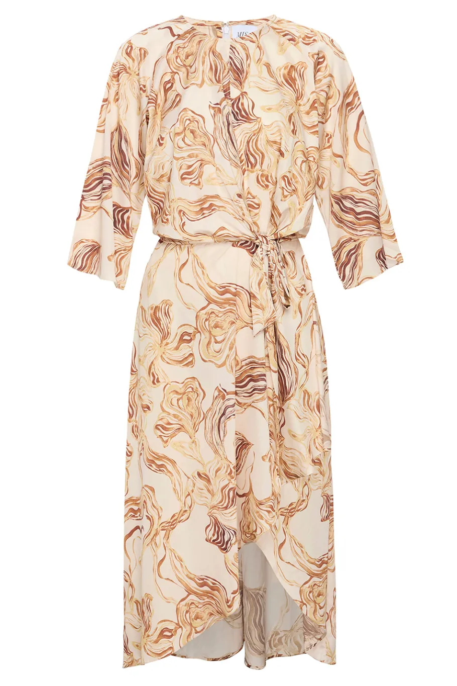 MISA Los Angeles Midi|Dresses>ADINA DRESS Goldenstrawsatin