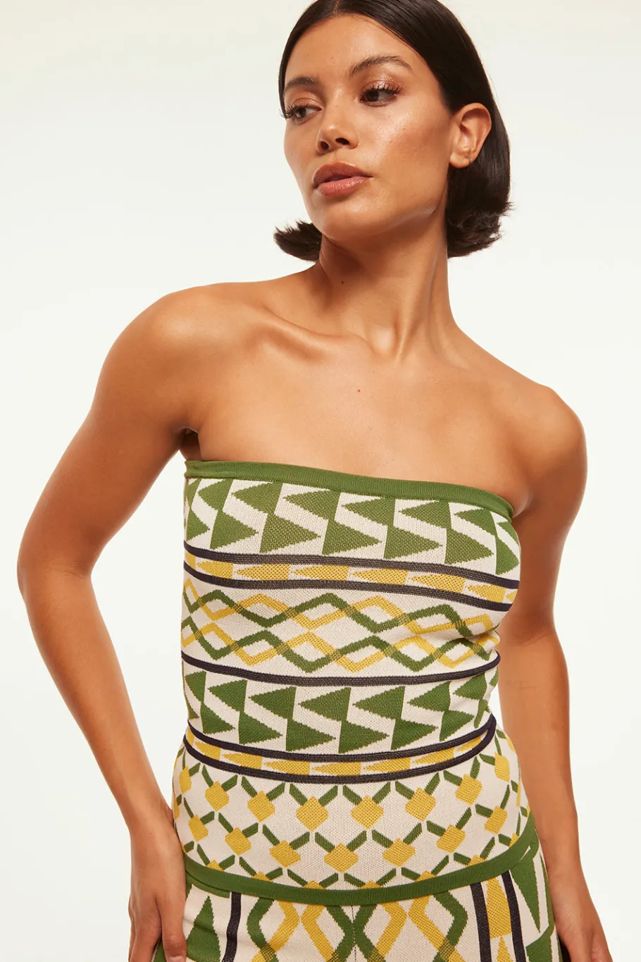 MISA Los Angeles Knits|Matching Sets>AIDA TOP Limoncellogeojacquard
