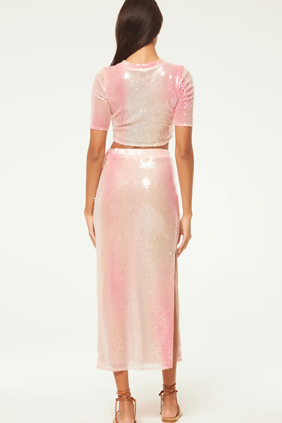 MISA Los Angeles Matching Sets|Skirts & Shorts>AISHA SKIRT Sequinombre