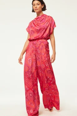 MISA Los Angeles Matching Sets|Tops>AISHA TOP Floracorsicafuchsia