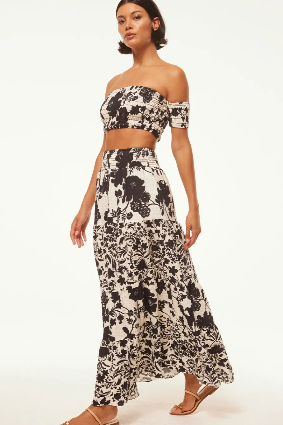 MISA Los Angeles Honeymoon|Matching Sets>ALBA TOP Floranegra