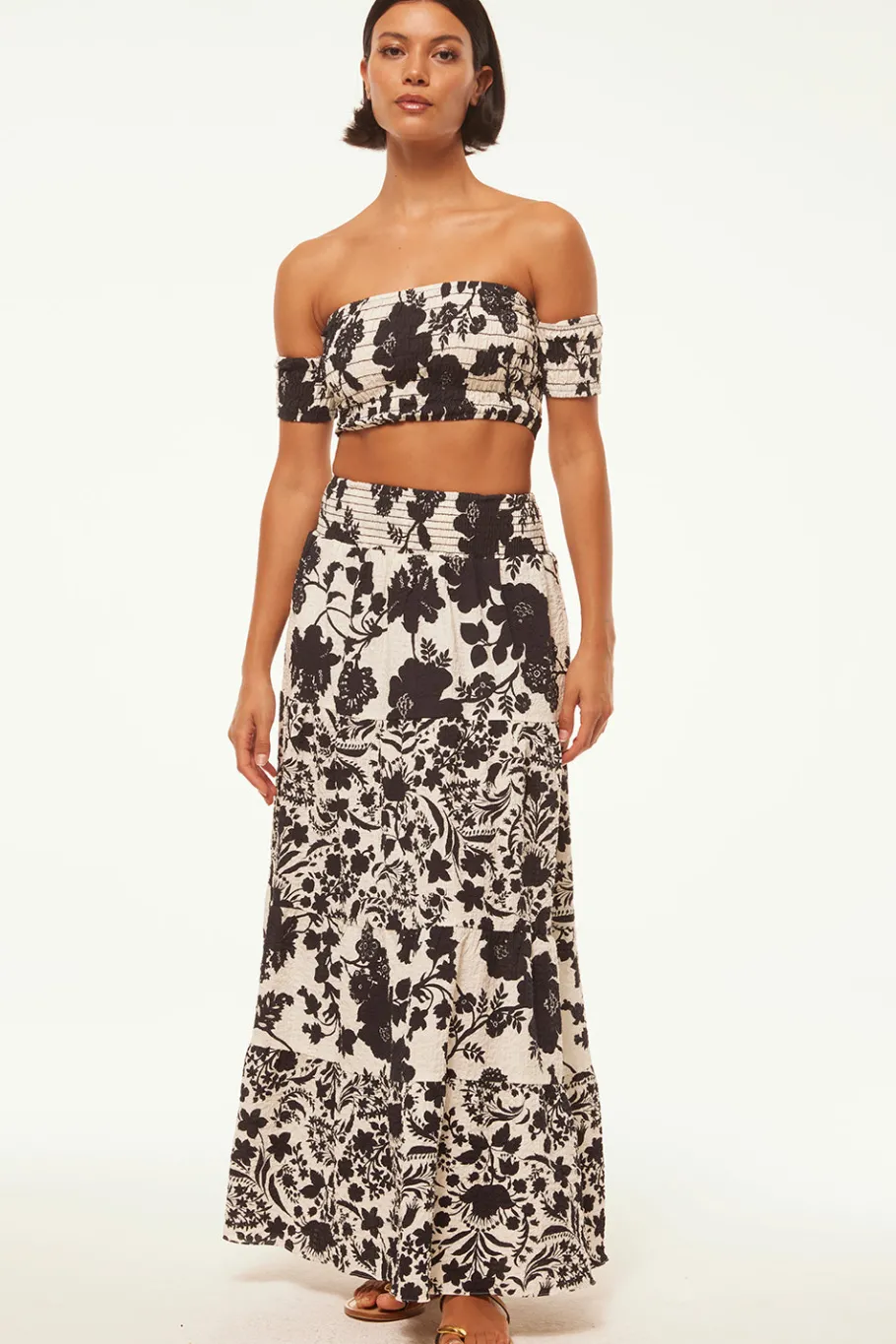 MISA Los Angeles Honeymoon|Matching Sets>ALBA TOP Floranegra