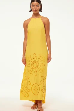 MISA Los Angeles Honeymoon|Maxi>ALEJANDRA DRESS Canaryeyelet