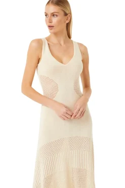MISA Los Angeles Honeymoon|Knit>ALLISON DRESS Ivory
