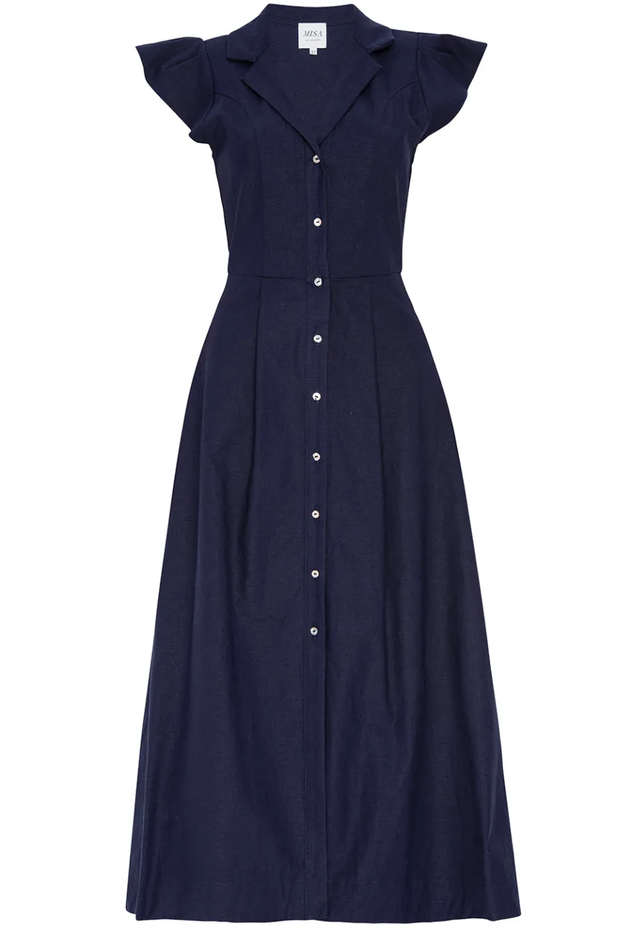 MISA Los Angeles Midi|Dresses>ALMAZ DRESS Navylinen