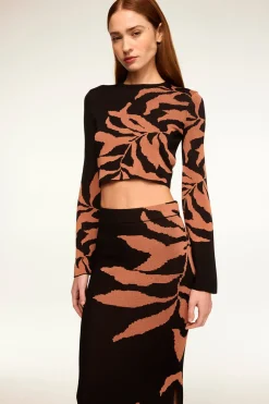 MISA Los Angeles Knits|Matching Sets>AMILA TOP Fernalglow