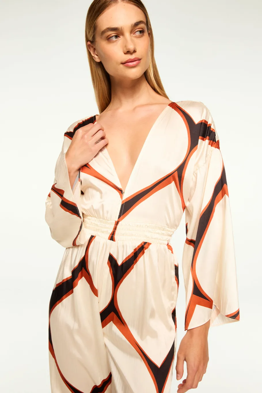 MISA Los Angeles Wedding Guest|Misa Classics>AMINA JUMPSUIT Loscabosgeo