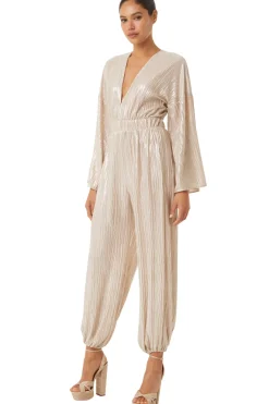 MISA Los Angeles Honeymoon|Bachelorette>AMINA JUMPSUIT Motherofpearl