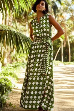 MISA Los Angeles Wedding Guest|Maxi>ANABELLA DRESS Rattantilemix