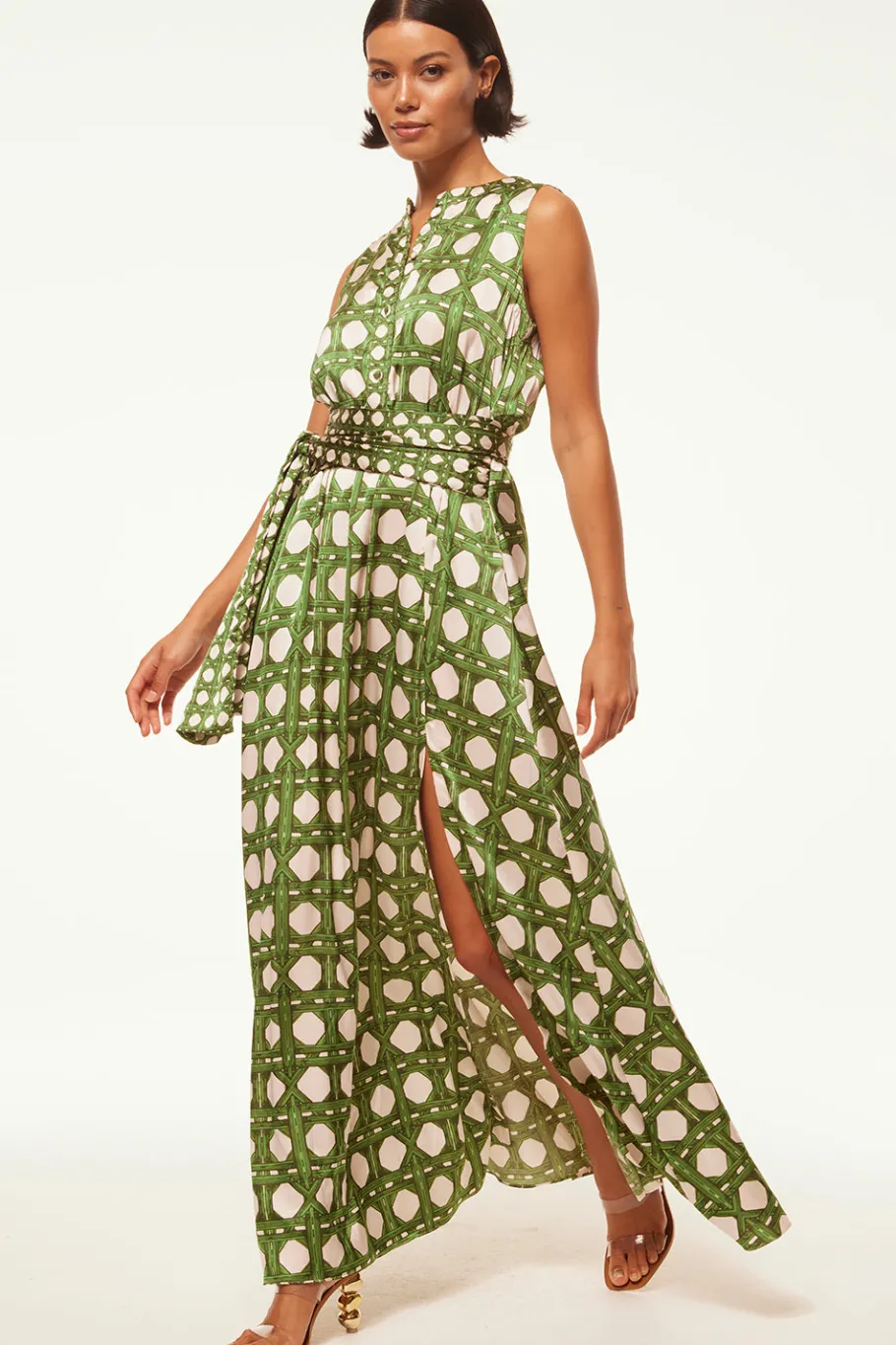 MISA Los Angeles Wedding Guest|Maxi>ANABELLA DRESS Rattantilemix