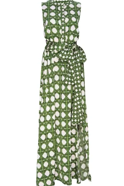 MISA Los Angeles Wedding Guest|Maxi>ANABELLA DRESS Rattantilemix