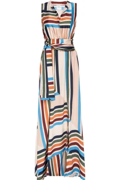 MISA Los Angeles Wedding Guest|Misa Classics>ANABELLA DRESS Sanmiguelstripe