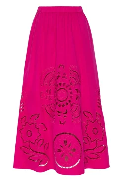 MISA Los Angeles Honeymoon|Matching Sets>ANALISSE SKIRT Pinkeyelet