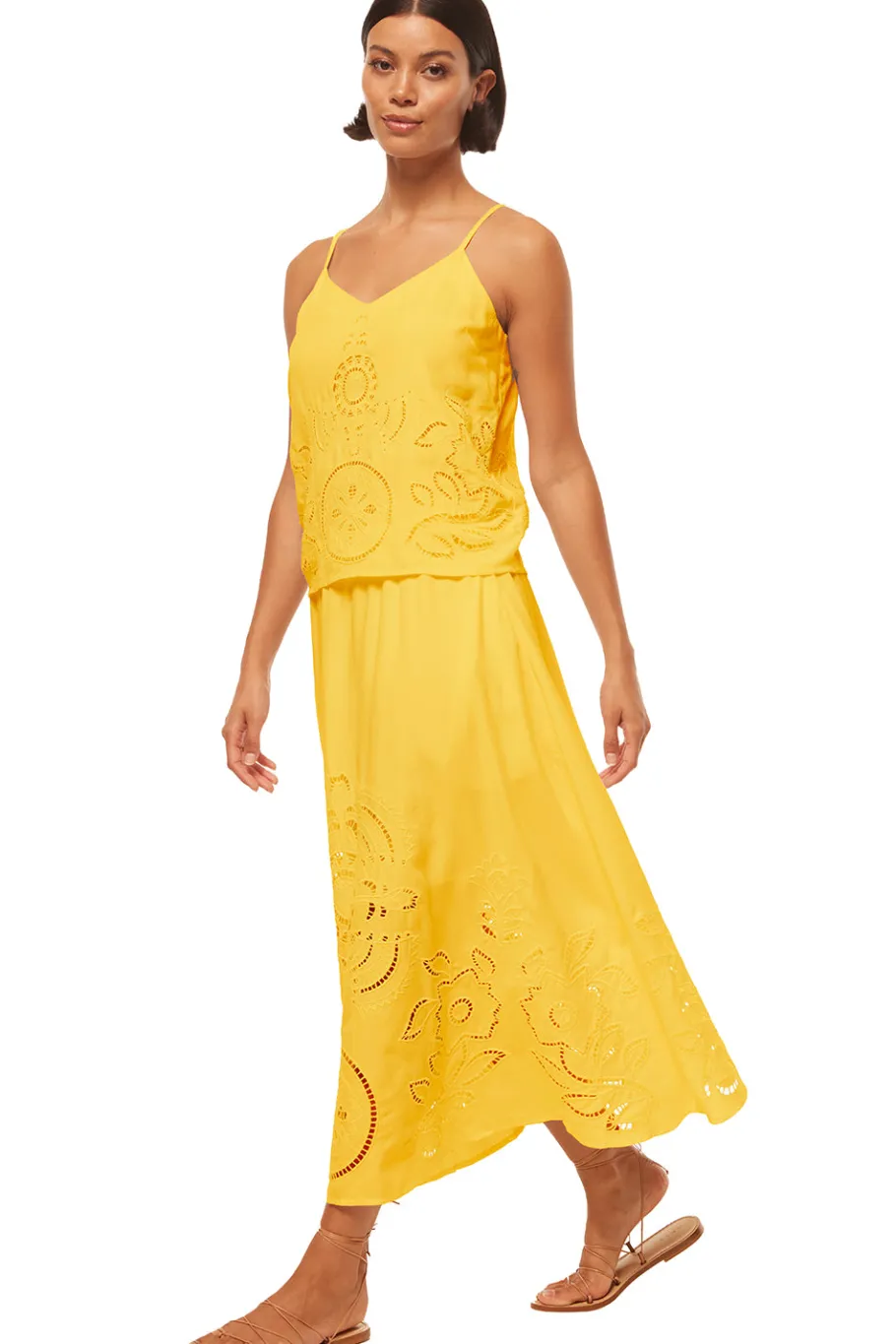 MISA Los Angeles Honeymoon|Matching Sets>ANALISSE SKIRT Canaryeyelet