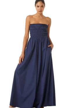 MISA Los Angeles Jumpsuits & Rompers|Jumpsuits & Rompers>ANDREA JUMPSUIT Midnightbluepoplin