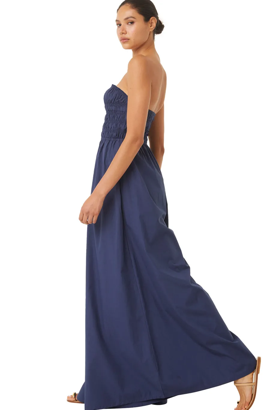 MISA Los Angeles Jumpsuits & Rompers|Jumpsuits & Rompers>ANDREA JUMPSUIT Midnightbluepoplin