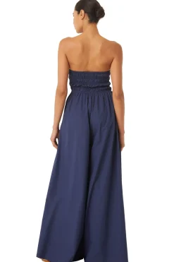 MISA Los Angeles Jumpsuits & Rompers|Jumpsuits & Rompers>ANDREA JUMPSUIT Midnightbluepoplin