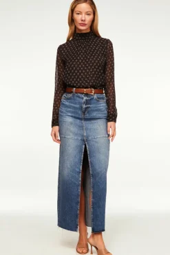 MISA Los Angeles Tops>ANNIE TOP Blacklapiseye