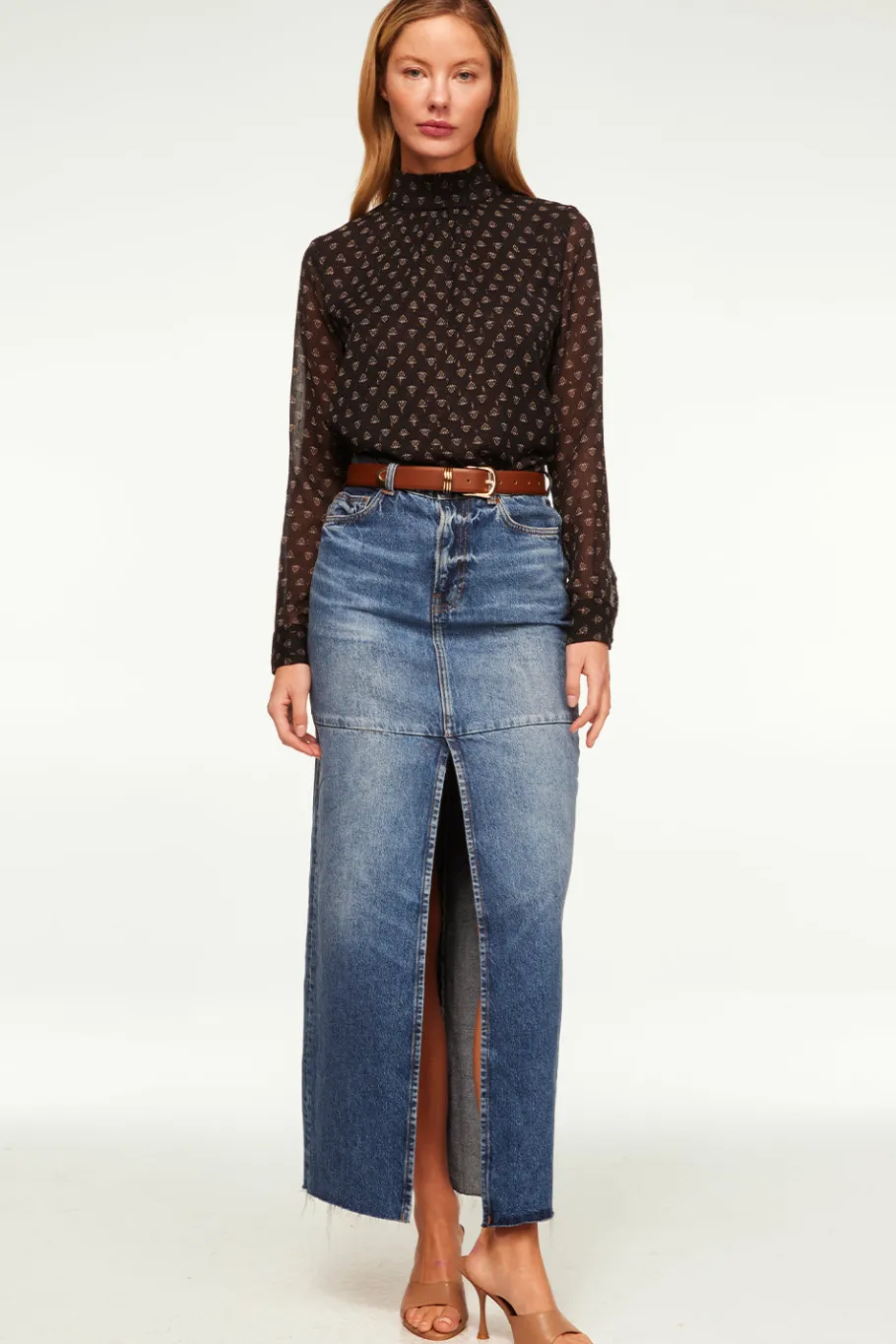MISA Los Angeles Tops>ANNIE TOP Blacklapiseye