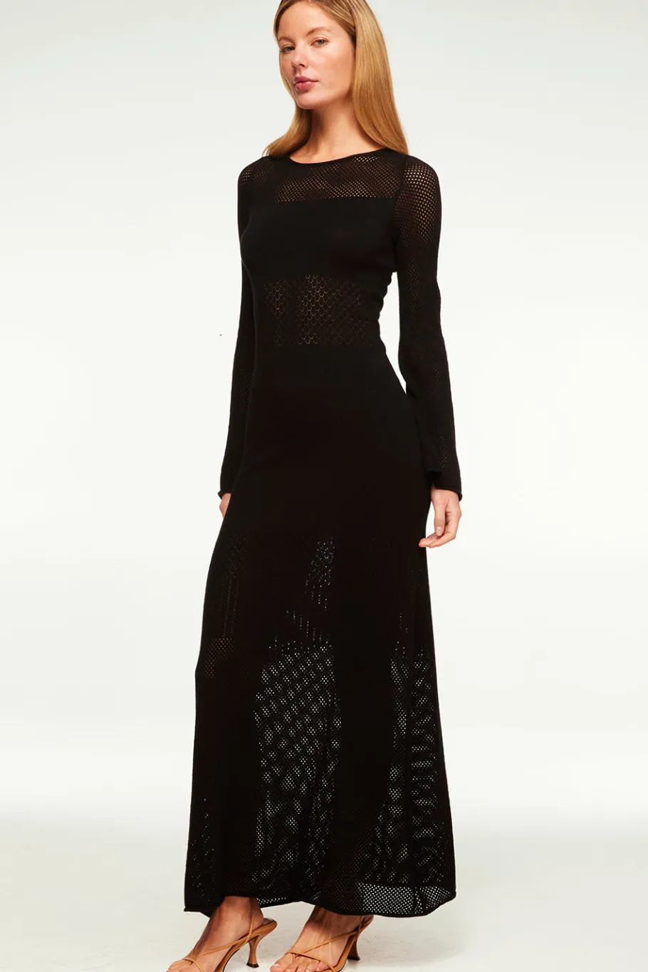MISA Los Angeles Knit|Long-sleeve>ANU DRESS Blacklead
