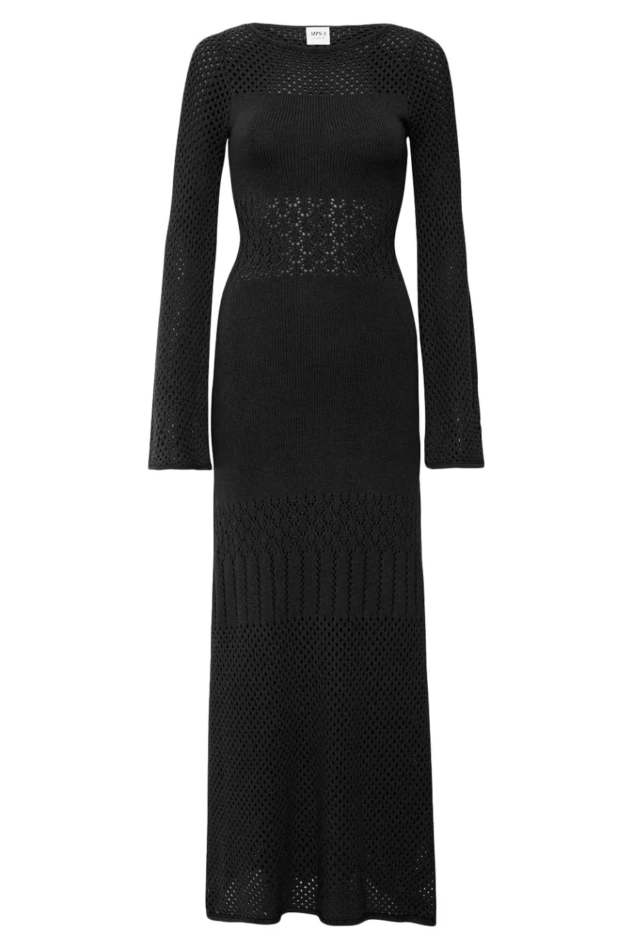 MISA Los Angeles Knit|Long-sleeve>ANU DRESS Blacklead