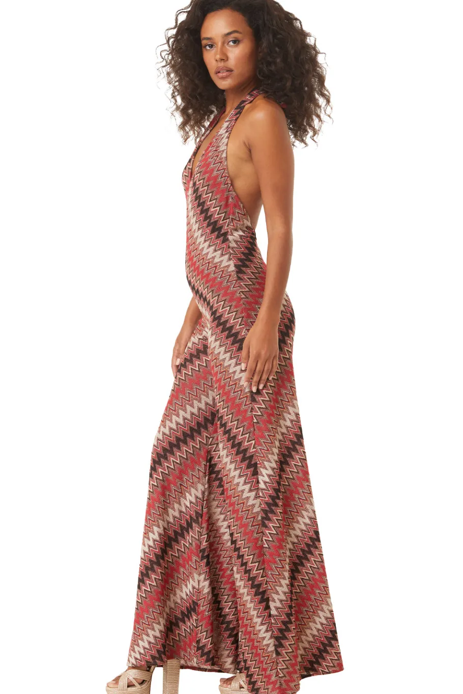 MISA Los Angeles Jumpsuits & Rompers|Jumpsuits & Rompers>ANYA JUMPSUIT Winterchevron