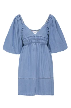 MISA Los Angeles Mini|Dresses>ARYN DRESS Bluechambray