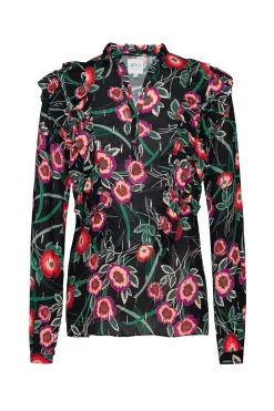 MISA Los Angeles Tops>ASTRID TOP Anemoneawe