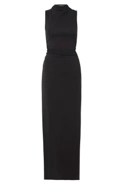 MISA Los Angeles Maxi|Dresses>ATHENA DRESS Black
