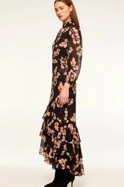 MISA Los Angeles Wedding Guest|Long-sleeve>AUDREY DRESS Auricflora