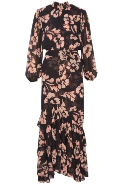 MISA Los Angeles Wedding Guest|Long-sleeve>AUDREY DRESS Auricflora