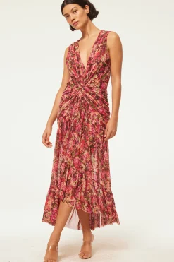 MISA Los Angeles Wedding Guest|Jersey & Mesh>AVA DRESS Sedonaabstract