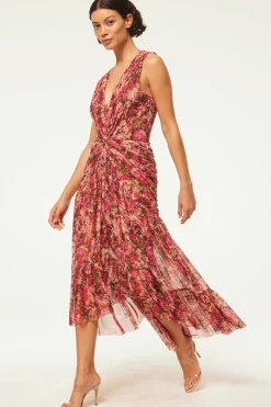 MISA Los Angeles Wedding Guest|Jersey & Mesh>AVA DRESS Sedonaabstract
