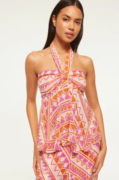 MISA Los Angeles Matching Sets|Tops>AYLIN TOP Aperolgeo