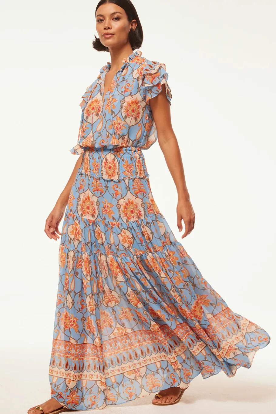 MISA Los Angeles Matching Sets|Skirts & Shorts>BAR SKIRT Cagedfloral