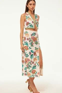 MISA Los Angeles Honeymoon|Bachelorette>BASHIRA TOP Malikapaisleyfloralembroidery