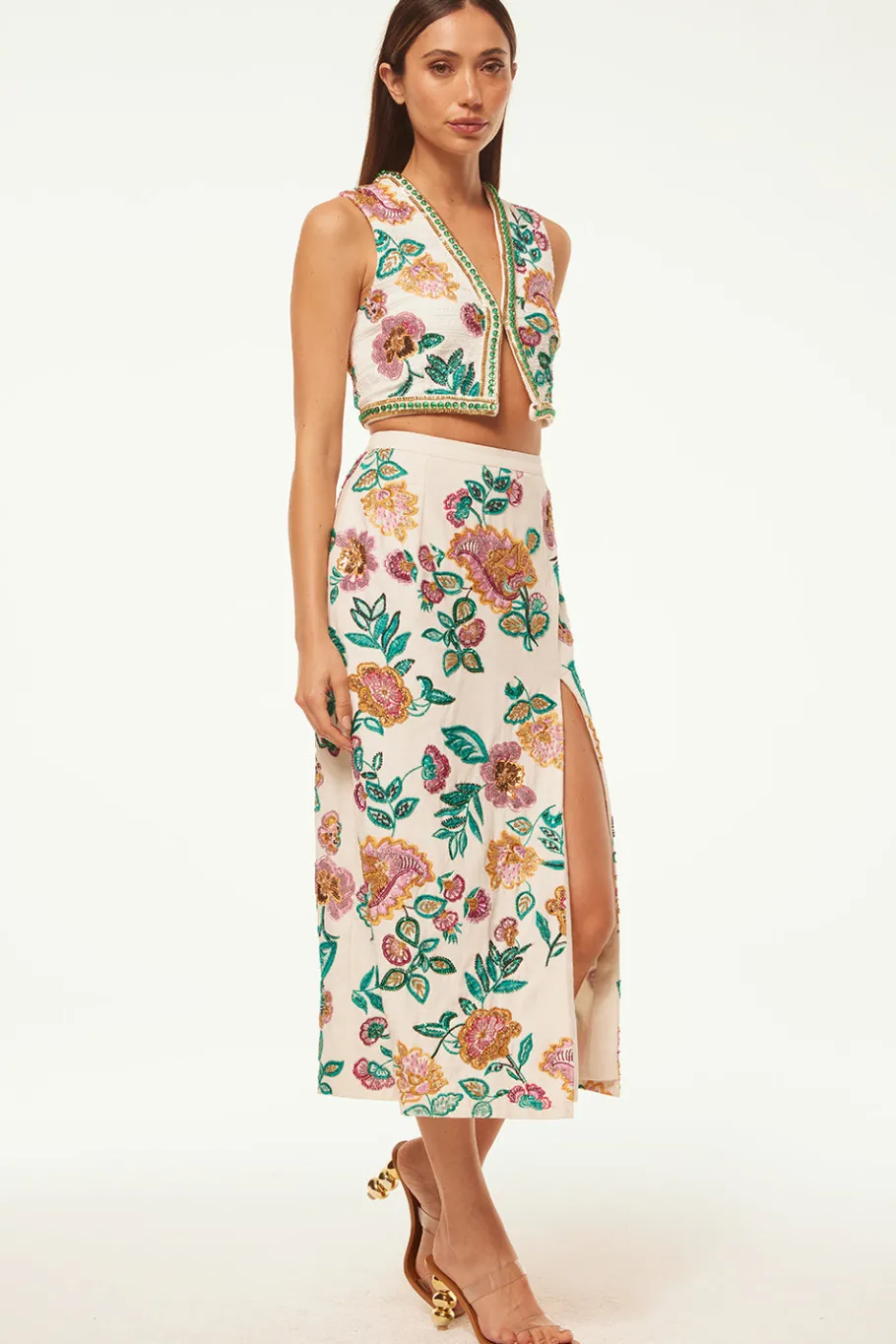 MISA Los Angeles Honeymoon|Bachelorette>BASHIRA TOP Malikapaisleyfloralembroidery