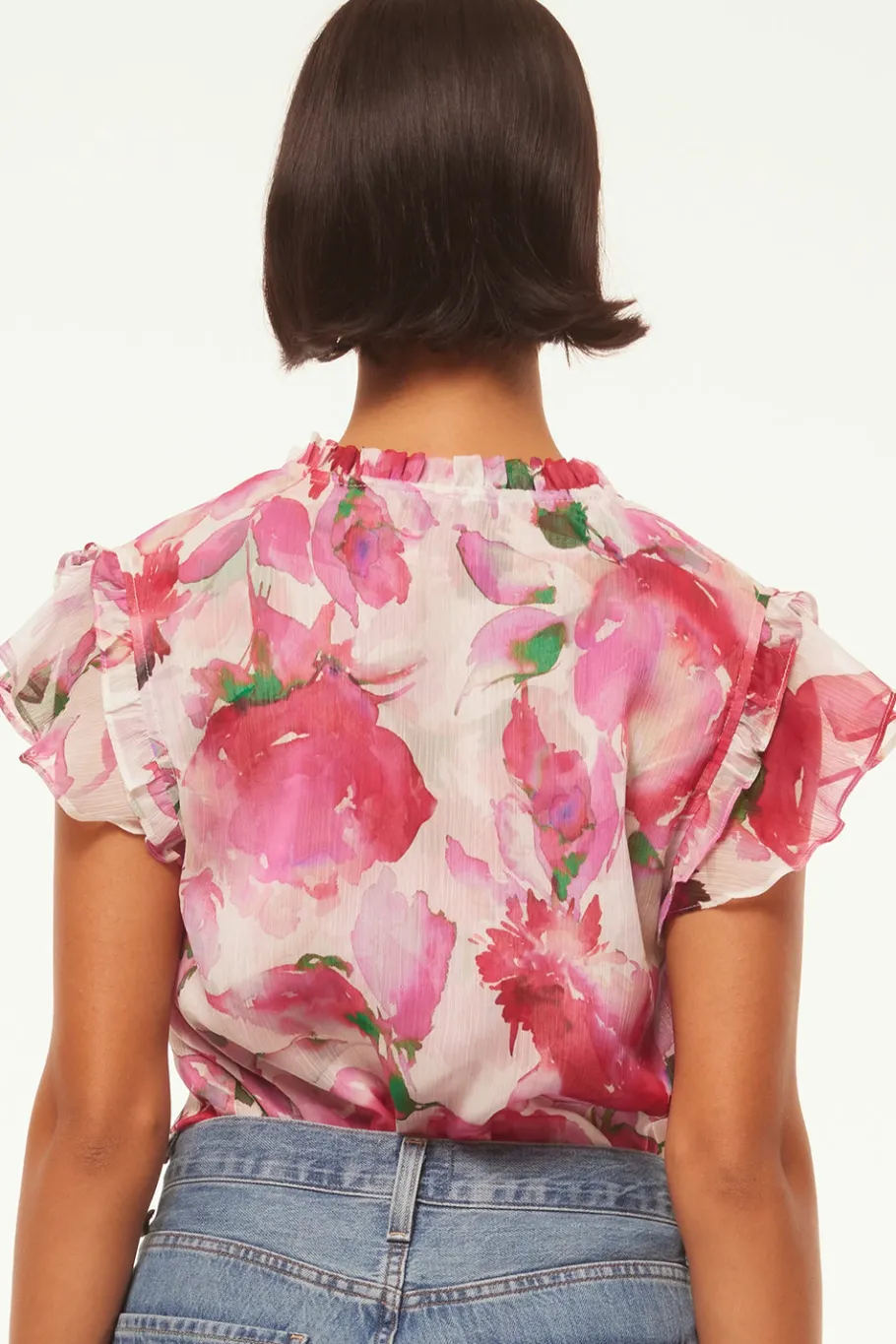 MISA Los Angeles Tops>BASIA TOP Gardenfuchsia