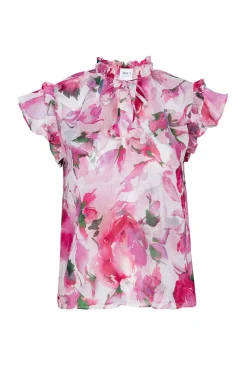 MISA Los Angeles Tops>BASIA TOP Gardenfuchsia