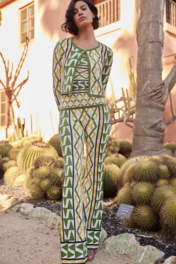 MISA Los Angeles Knits|Matching Sets>BATISTA CARDIGAN Limoncellogeojacquard