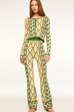 MISA Los Angeles Knits|Matching Sets>BATISTA CARDIGAN Limoncellogeojacquard