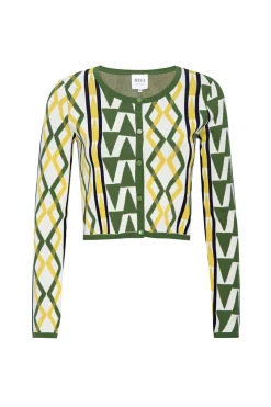 MISA Los Angeles Knits|Matching Sets>BATISTA CARDIGAN Limoncellogeojacquard