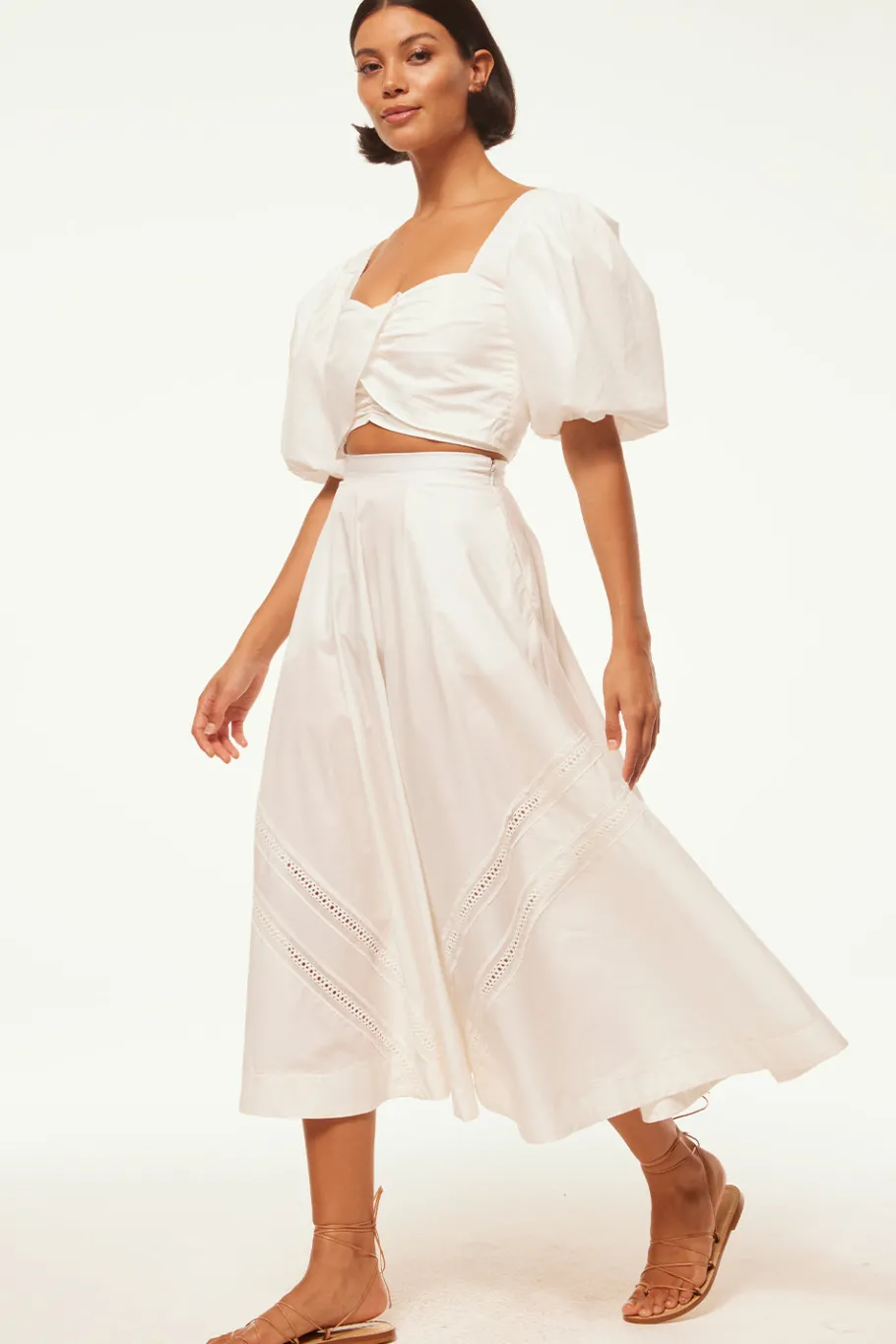 MISA Los Angeles Honeymoon|Engagement Party>BEATRICE SKIRT White