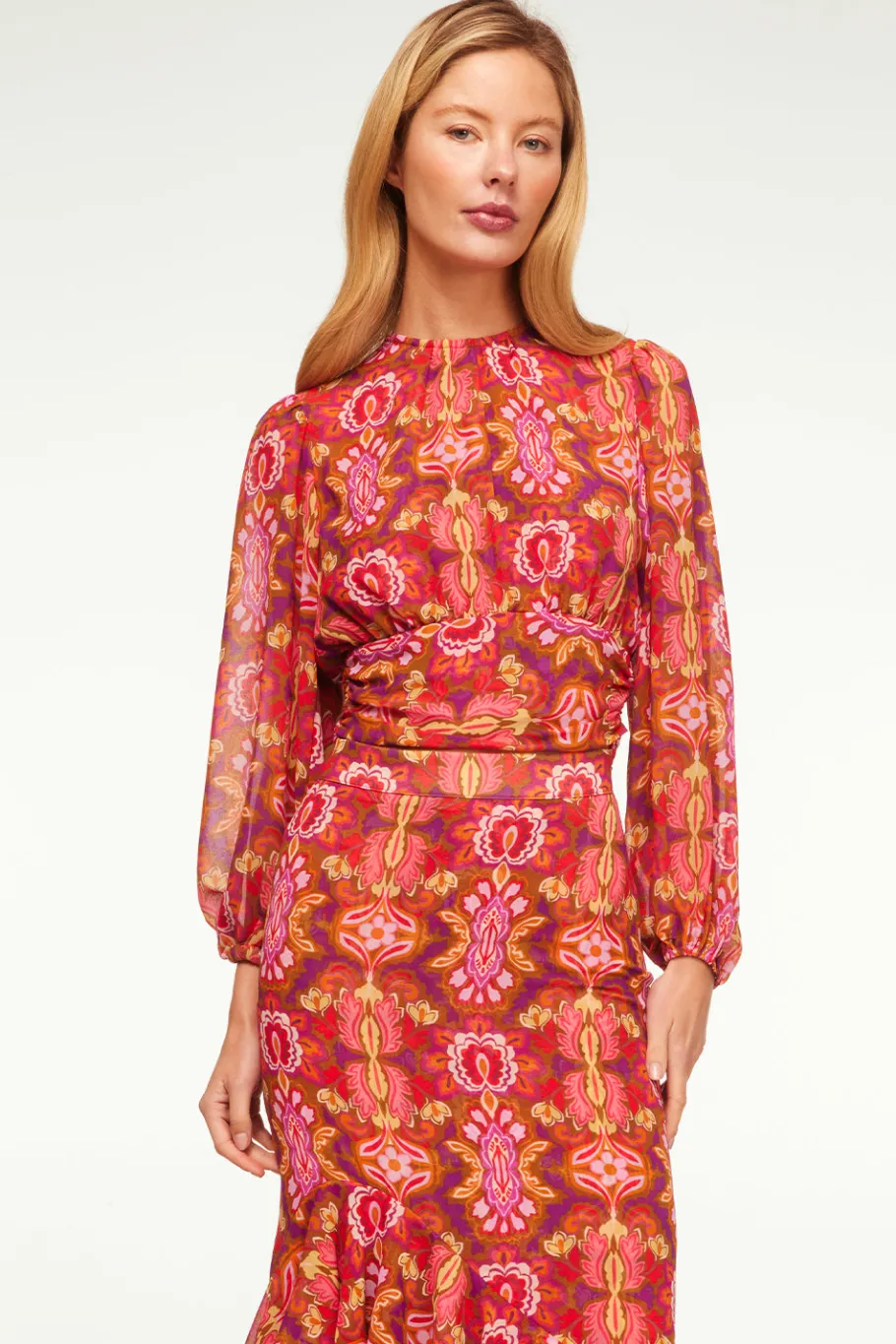 MISA Los Angeles Matching Sets|Tops>BEATRIZ TOP Chicnostalgicchiffon