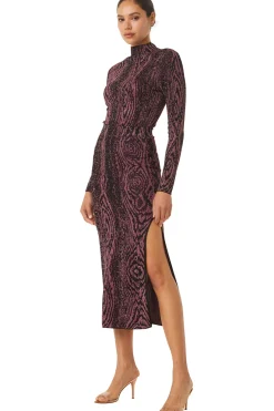 MISA Los Angeles Knits|Matching Sets>BOW SKIRT Plum