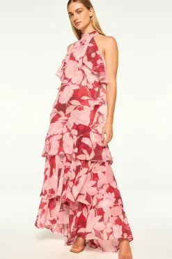 MISA Los Angeles Wedding Guest|Maxi>CALISSA DRESS Florarosada