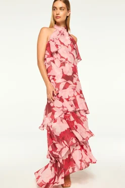 MISA Los Angeles Wedding Guest|Maxi>CALISSA DRESS Florarosada