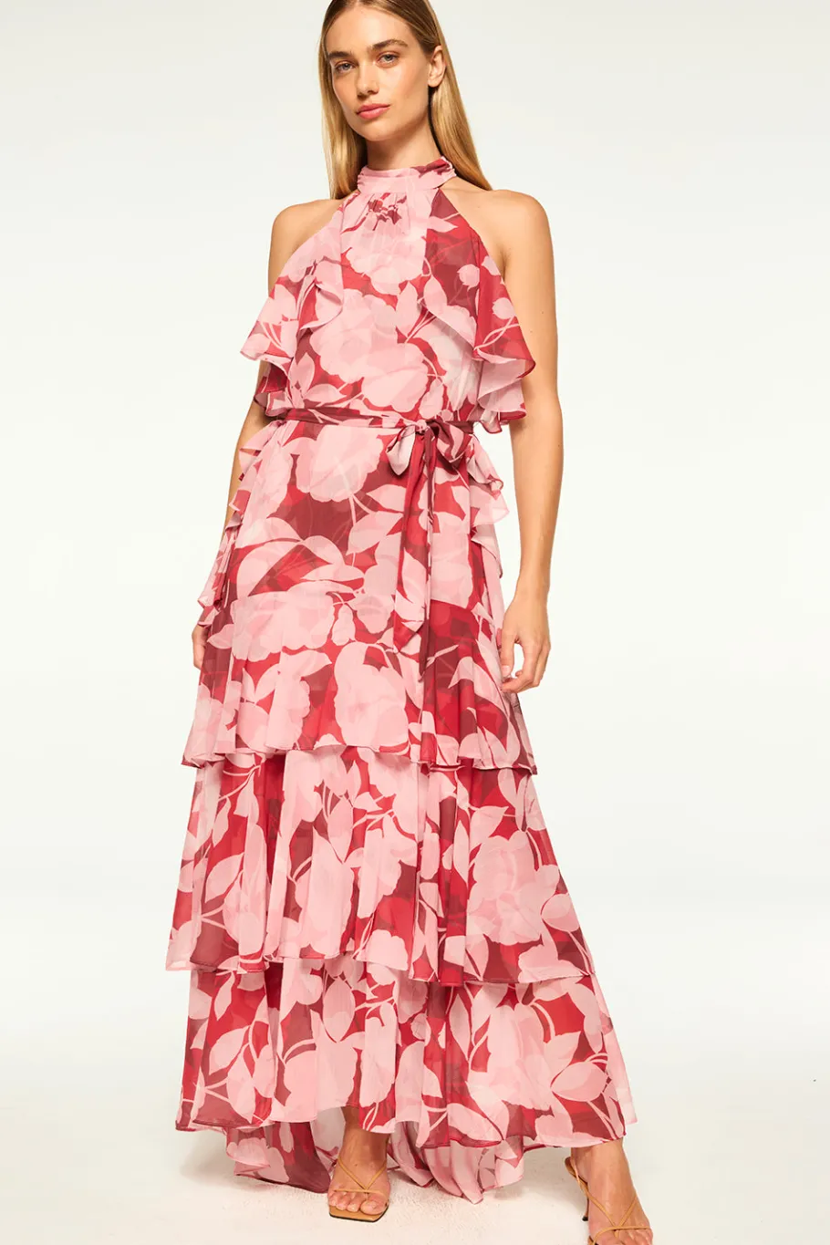 MISA Los Angeles Wedding Guest|Maxi>CALISSA DRESS Florarosada